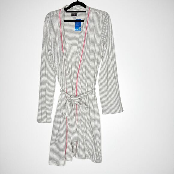 NEW Cosabella Pima Cotton Modal Stripe Robe Women's Size Small - Picture 1 of 11